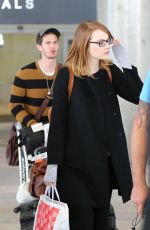 EMMA STONE Arrives at LAX Airport in Los Angeles