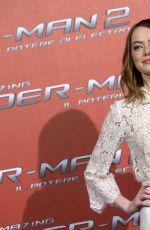 EMMA STONE at Amazing Spiderman 2 Photocall in Rome