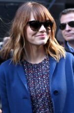 EMMA STONE at Good Morning America in New York