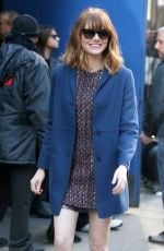 EMMA STONE at Good Morning America in New York