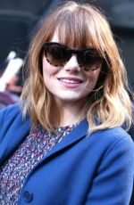 EMMA STONE at Good Morning America in New York