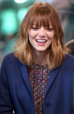 EMMA STONE at Good Morning America in New York