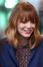 EMMA STONE at Good Morning America in New York