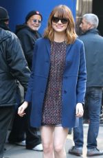 EMMA STONE at Good Morning America in New York