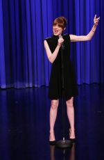 EMMA STONE at Tonight Show with Jimmy Fallon