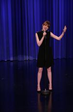 EMMA STONE at Tonight Show with Jimmy Fallon