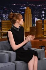 EMMA STONE at Tonight Show with Jimmy Fallon