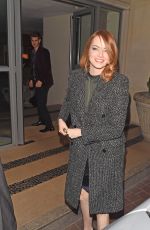 EMMA STONE Leaves Her Hotel in London