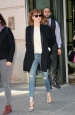 EMMA STONE Leaves Her Hotel in Soho