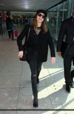 EMMA WATSON at Heathrow Airport in London 2104