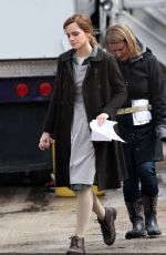 EMMA WATSON on the Set of Regression in Toronto