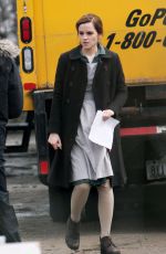 EMMA WATSON on the Set of Regression in Toronto