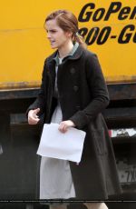 EMMA WATSON on the Set of Regression in Toronto