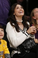 EMMY ROSSUM at Lakers Basketball Game in Los Angeles