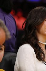 EMMY ROSSUM at Lakers Basketball Game in Los Angeles