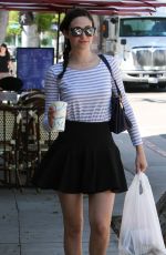 EMMY ROSSUM in Short Skirt Out and About in Beverly Hills