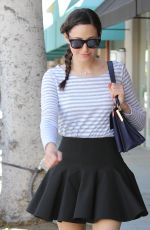 EMMY ROSSUM in Short Skirt Out and About in Beverly Hills