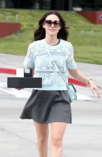 EMMY ROSSUM in Short Skirt Out in West Hollywood