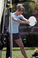 ERIN ANDREWS on the Set of Rrubiotics - One a Day Vitamin Commercial