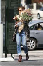 EVA MENDES Leaves My Secret Garden in Los Angeles