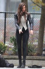 EYTON LIST on the Set of The Tomorrow People in Vancouver