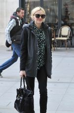 FEARNE COTTON Arrives at BBC Radio 1 Studios in London