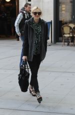 FEARNE COTTON Arrives at BBC Radio 1 Studios in London