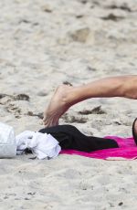 FEDERICA TORTI in Bikini Doing Yoga on a Beach in Miami