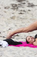 FEDERICA TORTI in Bikini Doing Yoga on a Beach in Miami