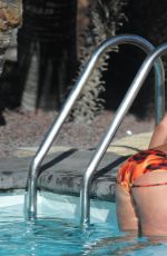 FERNE MCCANN in Bikini at a Pool in Spain