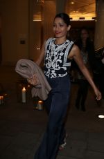 FREIDA PINTO Leaves Her Hotel in Munich