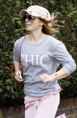 GERI HALLIWELL Out Jogging in Hampstead