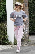 GERI HALLIWELL Out Jogging in Hampstead