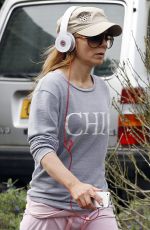GERI HALLIWELL Out Jogging in Hampstead