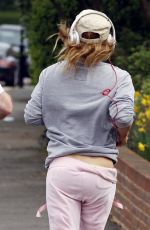 GERI HALLIWELL Out Jogging in Hampstead