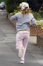 GERI HALLIWELL Out Jogging in Hampstead