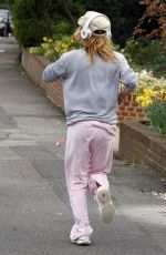 GERI HALLIWELL Out Jogging in Hampstead