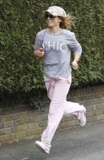GERI HALLIWELL Out Jogging in Hampstead