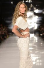GISELE BUNDCHEN at Colcci Fashion Show in Sao Paulo