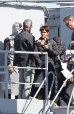 HALLE BERRY on the Set of Extant