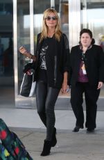 HEIDI KLUM at JFK Airport in New York
