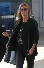 HEIDI KLUM at JFK Airport in New York