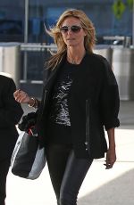 HEIDI KLUM at JFK Airport in New York