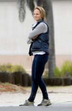 HELEN HUNT in Bikini Bottoms and Wetsuit in Hawaii