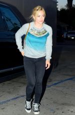 HILARY DUFF ArrivEs at Casa Vega in Sherman Oaks