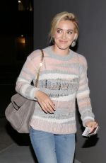 HILARY DUFF at Crossroads Restaurant in West Hollywood