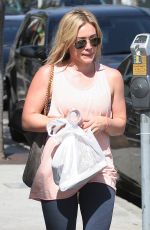 HILARY DUFF in Leggings Out in West Hollywood