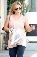 HILARY DUFF in Leggings Out in West Hollywood