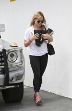 HILARY DUFF in Tights Out in Los Angeles 1804