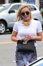 HILARY DUFF Leaves LA Conversation Cafe in West Hollywood
